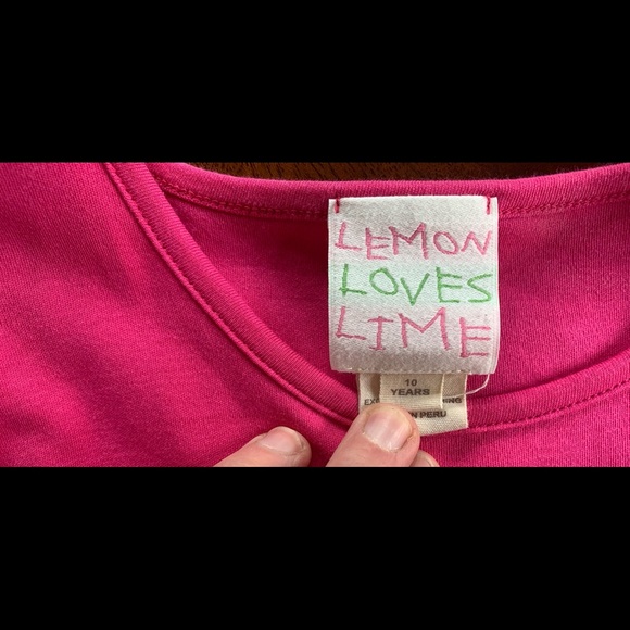 SOLD Lemon Loves Lime Girls Skort Set- 8/10 - Picture 3 of 6